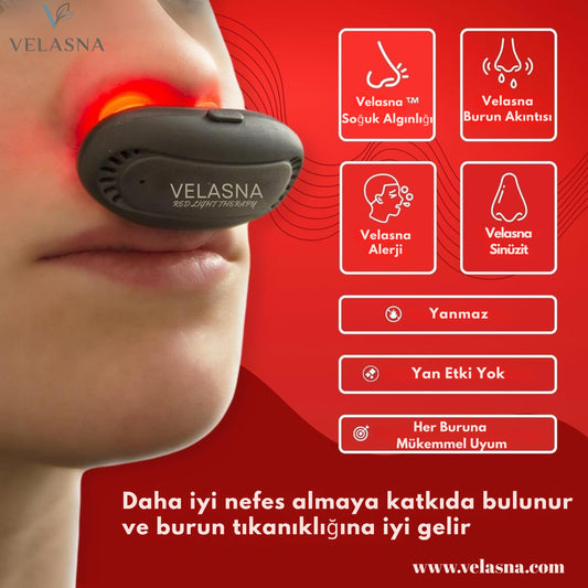 Sinüzit  Burun Tıkanıklığı ve Alerji İçin Işık Terapisi Cihazı